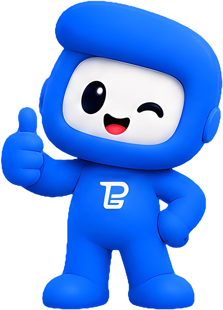 La mascota de Poszy aprueba con el pulgar